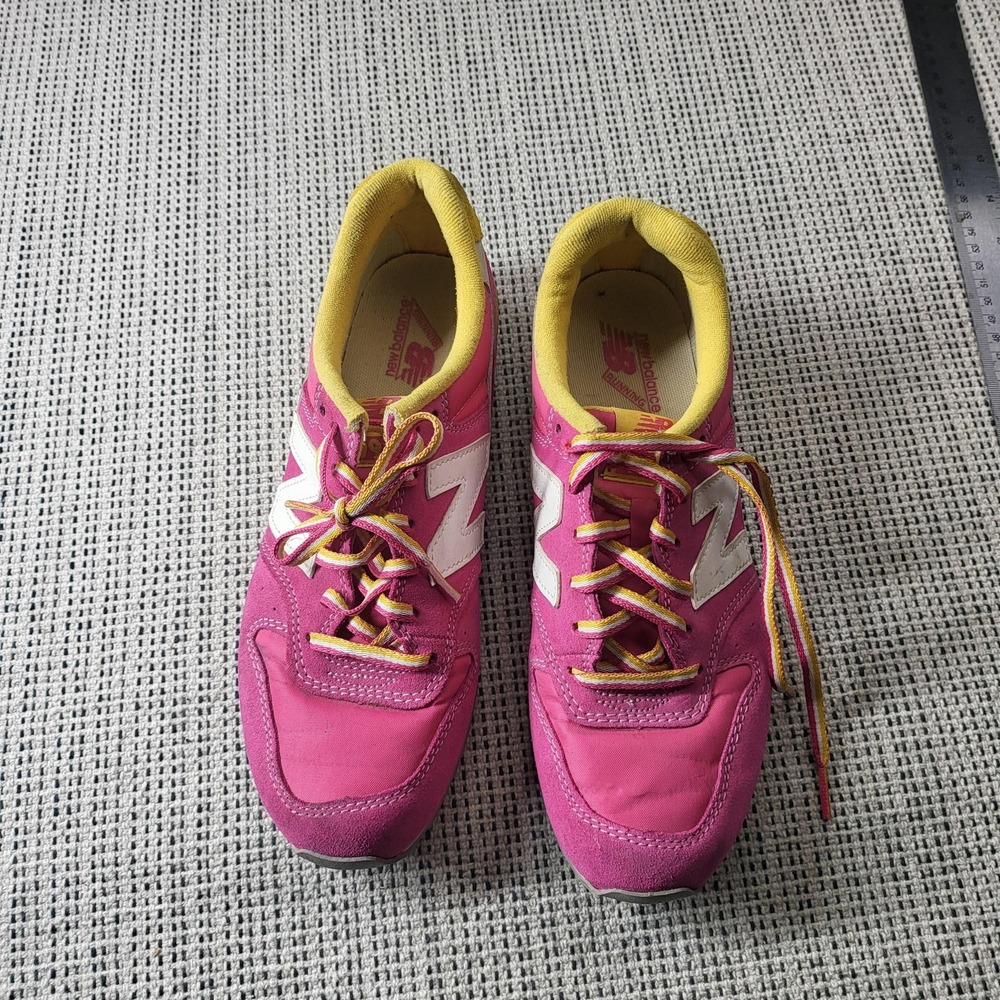 New Balance 996 Shoes Womens Size 6.5 Pink Yellow Suede Retro Running Sneakers